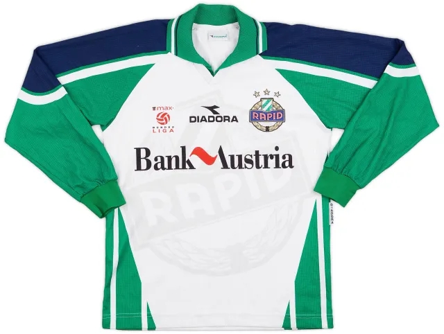 Diadora 1998-99 Rapid Vienna Home L/S Shirt - 9/10 - (S)