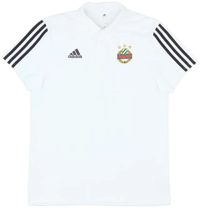 2018-19 Rapid Vienna adidas Polo Shirt - 8/10 - (M)