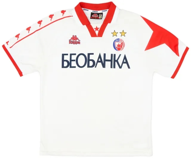 Kappa 1996-98 Red Star Belgrade Away Shirt - 8/10 - (S)