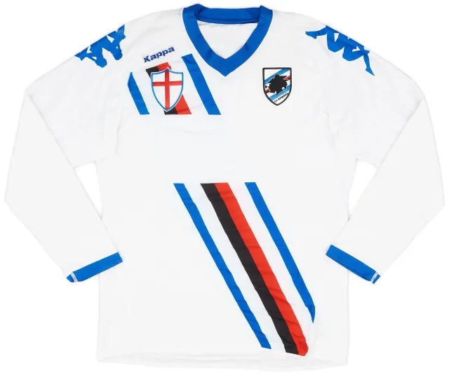 Kappa 2010-11 Sampdoria Away L/S Shirt - 8/10 - (XL)