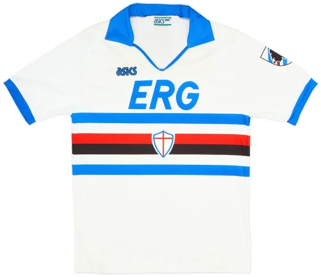 Asics 1990-92 Sampdoria Away Shirt - 8/10 - (L)