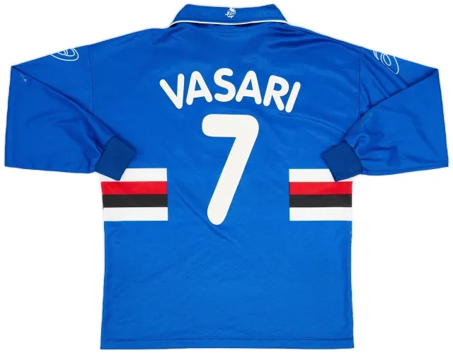 Asics 1999-00 Sampdoria Home L/S Shirt Vasari #7 - 6/10 - (M)