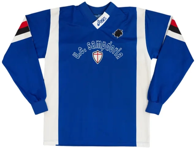 1996-97 Sampdoria Asics Training L/S Shirt - 7/10 - (XL)