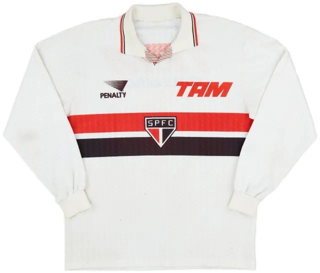 1993 Sao Paulo Home L/S Shirt - 7/10 - (L)