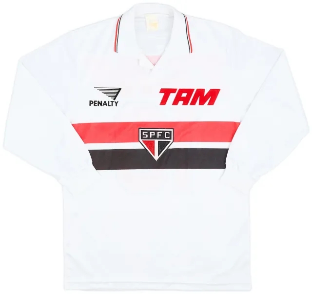 1994 Sao Paulo Home L/S Shirt #10 (Juninho) - 9/10 - (S)