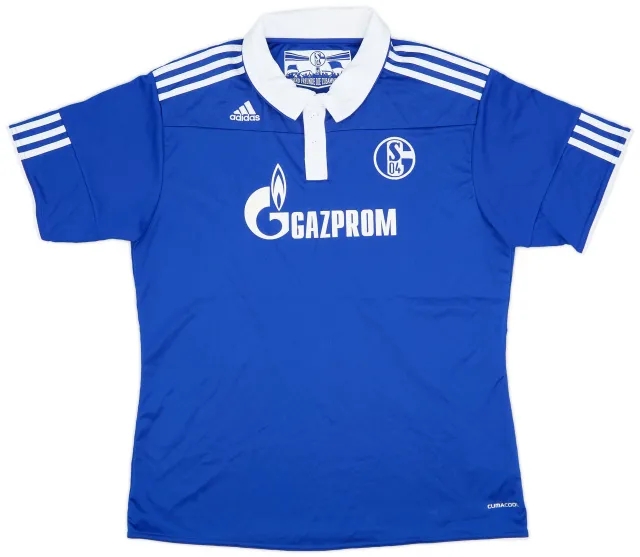 adidas 2010-12 Schalke Home Shirt - 9/10 - (Women's XL)