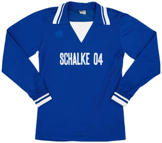 1977-78 Schalke Home L/S Shirt - 6/10 - (M)