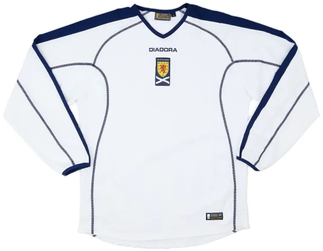 Diadora 2003-05 Scotland Away L/S Shirt - 8/10 - (L)