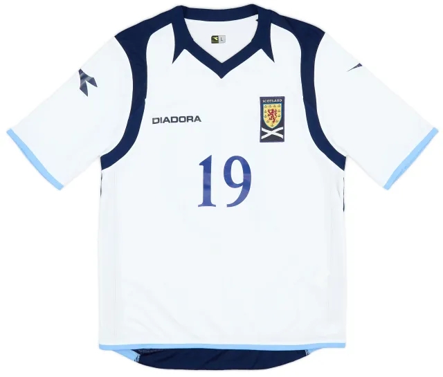 Diadora 2009-10 Scotland Away Shirt #19 - 8/10 - (L)