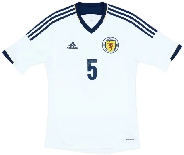 adidas 2012-14 Scotland Authentic Away Shirt #5 - 9/10 - (S)