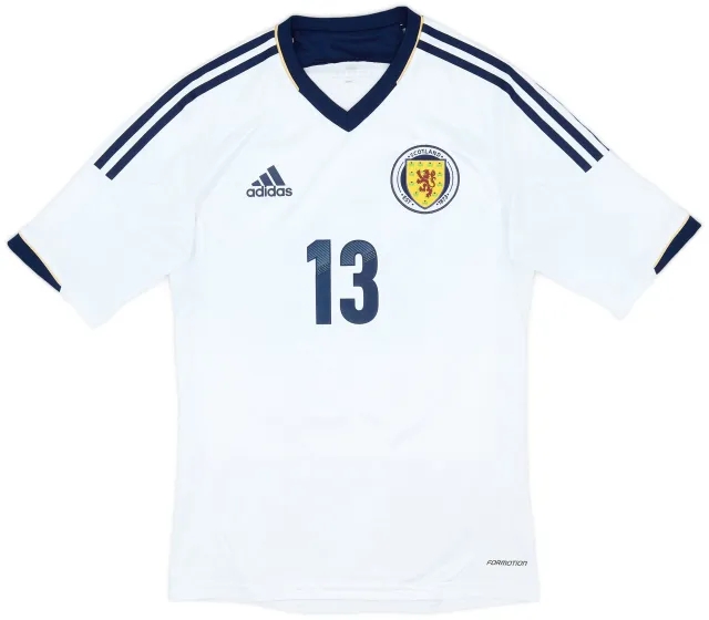 adidas 2012-14 Scotland Authentic Away Shirt #13 - 7/10 - (S)