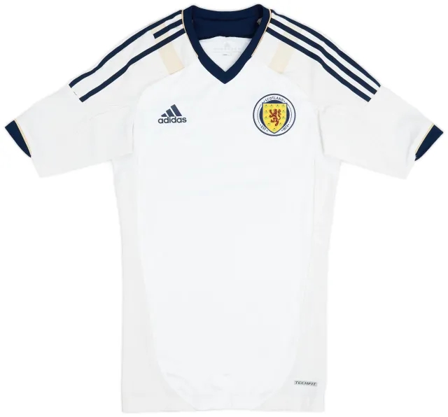 adidas 2012-14 Scotland TechFit Player Issue Away Shirt - 9/10 - (S)