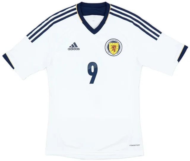 adidas 2012-14 Scotland Authentic Away Shirt #9 - 8/10 - (S)