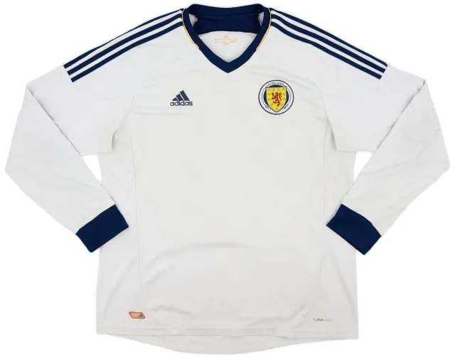 adidas 2012-14 Scotland Away L/S Shirt - 7/10 - (XL)