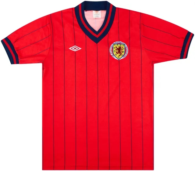 Umbro 1982-85 Scotland Match Issue Away Shirt #13 (Stewart)