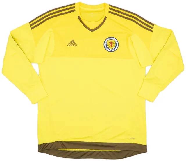 adidas 2016-17 Scotland Player Issue GK Shirt - 9/10 - (XL)