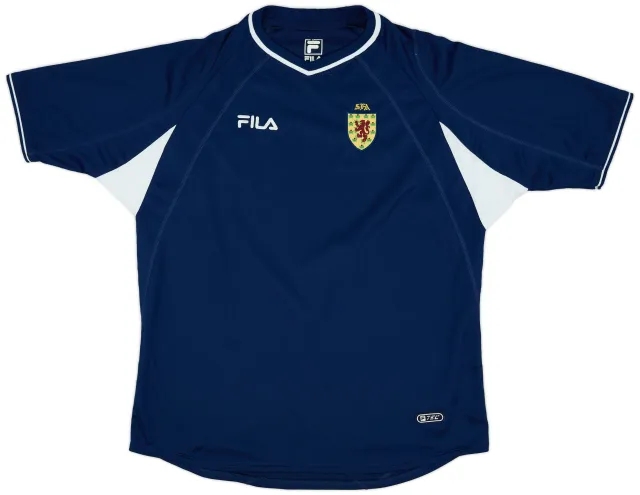 Fila 2000-02 Scotland Home Shirt - 8/10 - (L)