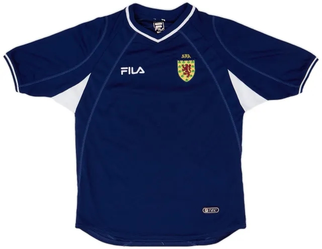 Fila 2000-02 Scotland Home Shirt - 9/10 - (S)