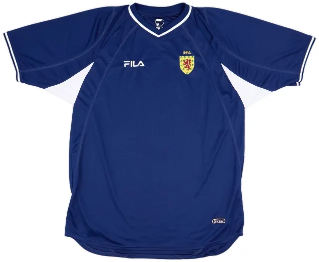 Fila 2000-02 Scotland Home Shirt - 8/10 - (XL)