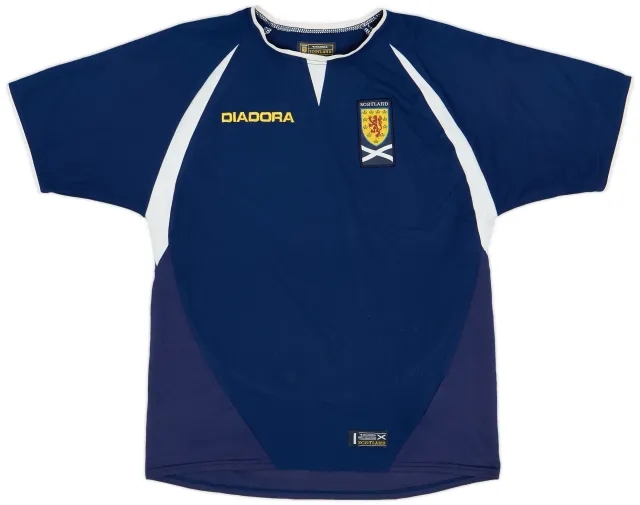 Diadora 2003-05 Scotland Home Shirt - 6/10 - (L.Boys)