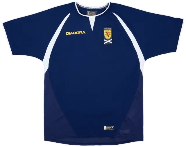 Diadora 2003-05 Scotland Home Shirt - 9/10 - (XL.Boys)