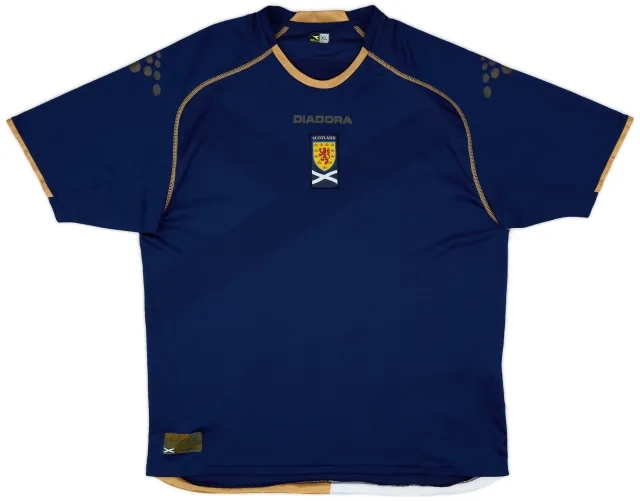 Diadora 2007-08 Scotland Home Shirt - 7/10 - (XL)