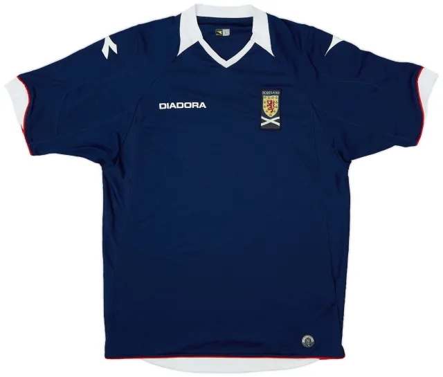 Diadora 2008-09 Scotland Home Shirt - 7/10 - (L)