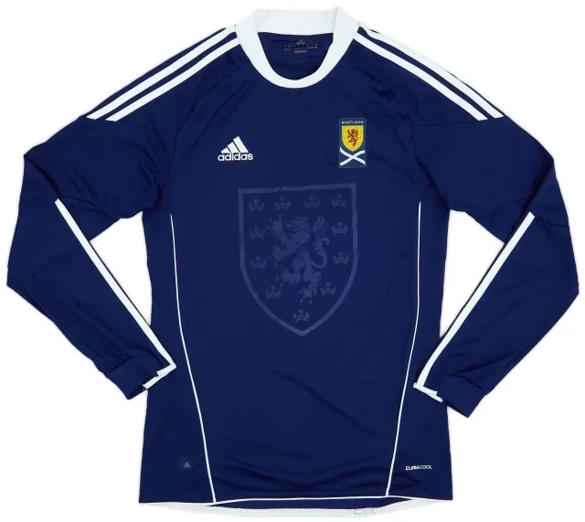 adidas 2010-11 Scotland Home L/S Shirt- 8/10 - (L)