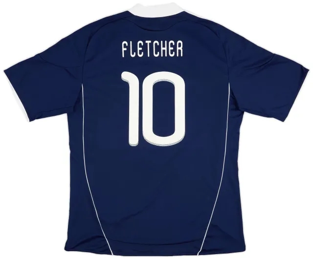 adidas 2010-11 Scotland Home Shirt Fletcher #10 - 8/10 - (XL)