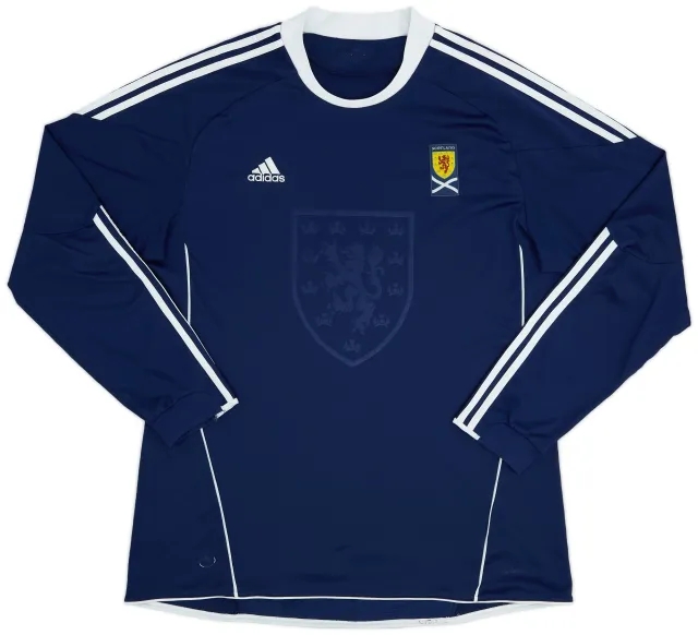 adidas 2010-11 Scotland Home L/S Shirt - 7/10 - (XL)
