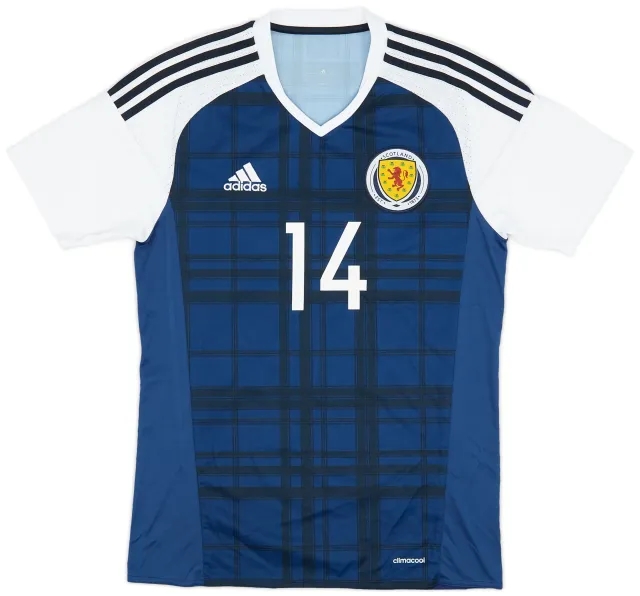 adidas 2015-17 Scotland Home Shirt #14 - 8/10 - (S)