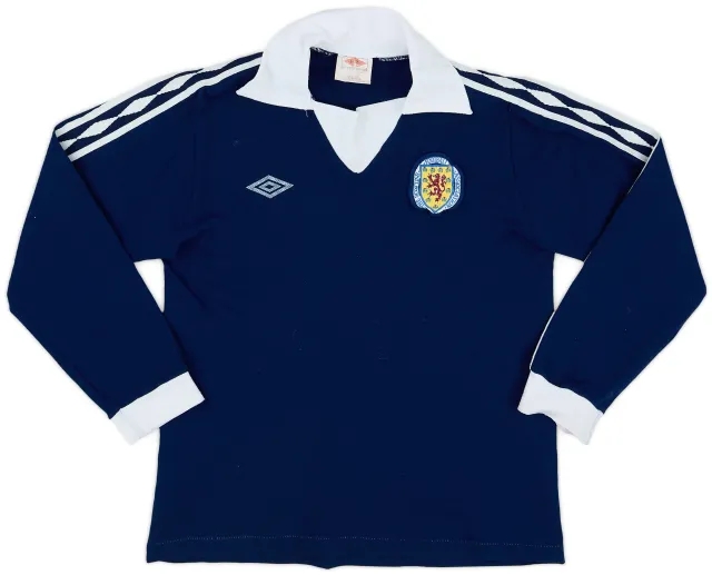 Umbro 1976-79 Scotland Home L/S Shirt #7 - 7/10 - (S)