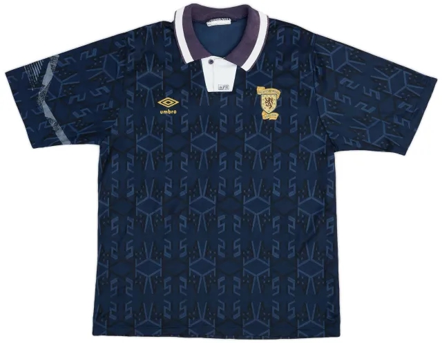 Umbro 1991-94 Scotland Home Shirt - 7/10 - (L)