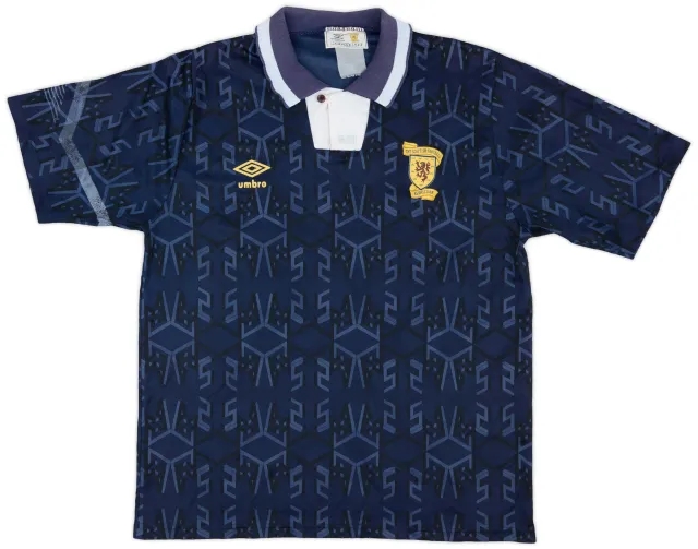 Umbro 1991-94 Scotland Home Shirt - 7/10 - (L)