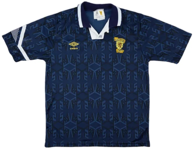 Umbro 1991-94 Scotland Home Shirt - 6/10 - (L)