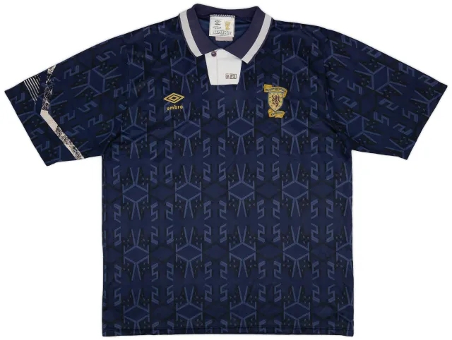 Umbro 1991-94 Scotland Home Shirt - 6/10 - (XL)