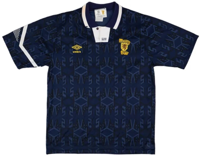 Umbro 1991-94 Scotland Home Shirt - 8/10 - (L)