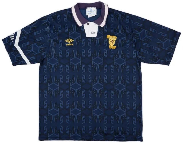 Umbro 1991-94 Scotland Home Shirt - 7/10 - (XL)
