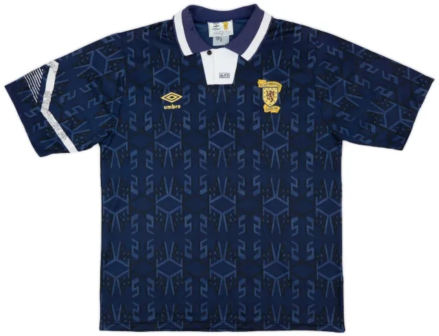 Umbro 1991-94 Scotland Home Shirt - 8/10 - (L)