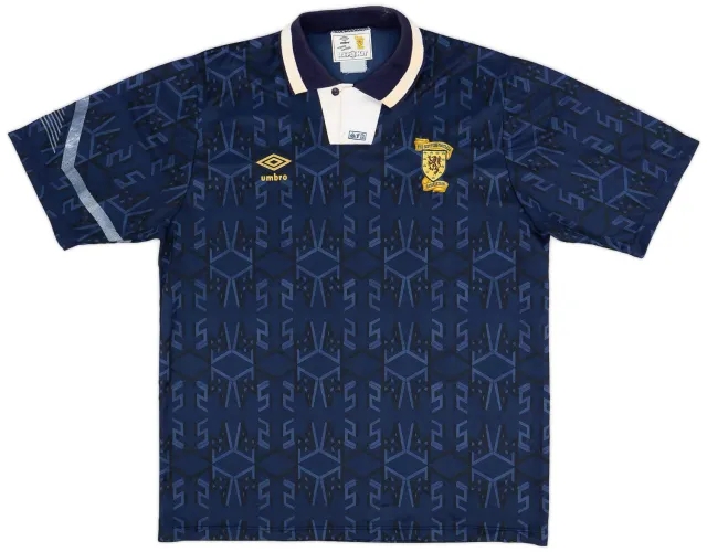 Umbro 1991-94 Scotland Home Shirt - 7/10 - (L)