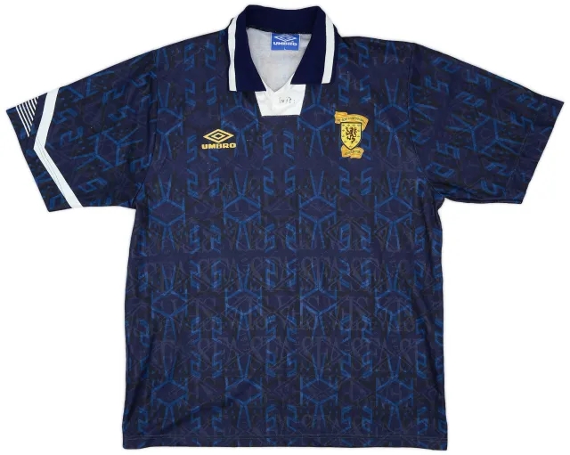 Umbro 1991-94 Scotland Home Shirt - 8/10 - (L)