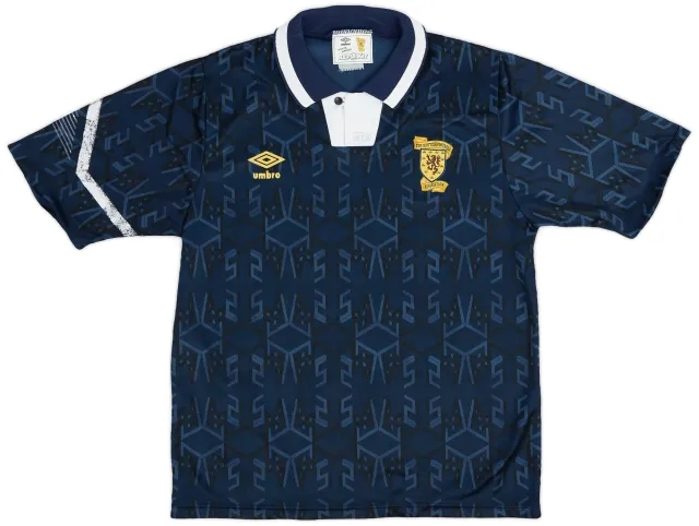 Umbro Scotland Mens SS Home Shirt 1991