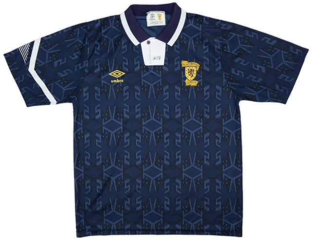 Umbro 1991-94 Scotland Home Shirt - 8/10 - (L)
