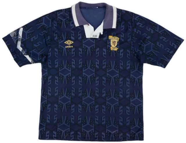 Umbro 1991-94 Scotland Home Shirt - 5/10 - (L)