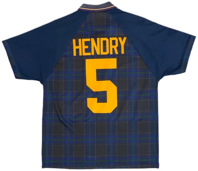 Umbro 1994-96 Scotland Home Shirt Hendry #5 - 7/10 - (L)