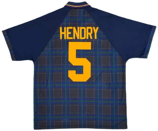 Umbro 1994-96 Scotland Home Shirt Hendry #5 - 9/10 - (XL)