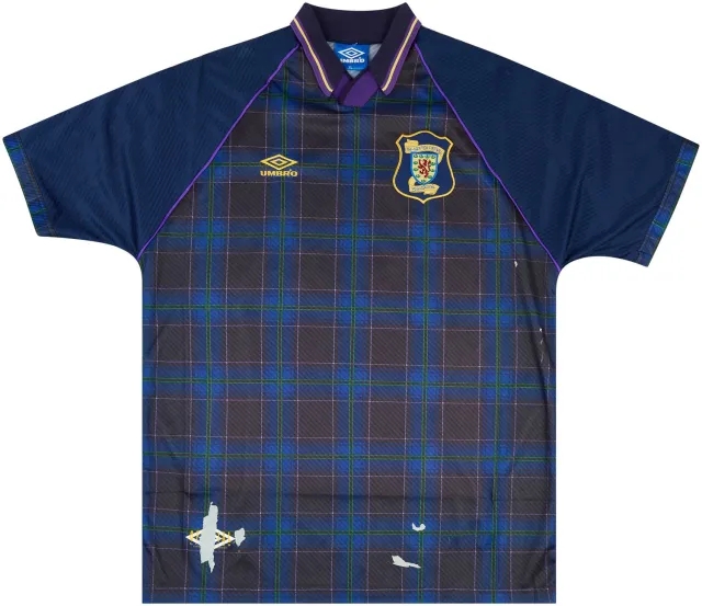 Umbro 1994-96 Scotland Match Issue Home Shirt #11 (Jackson)