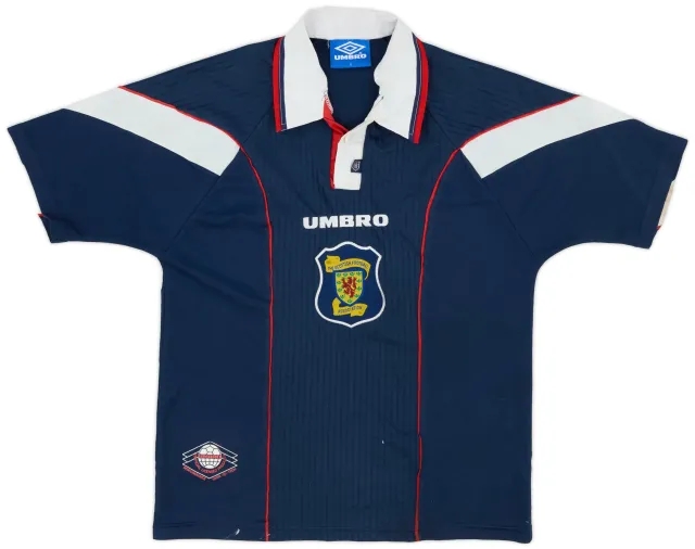 Umbro 1996-98 Scotland Home Shirt - 8/10 - (Y)