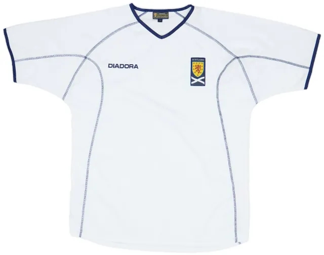 2003-05 Scotland Diadora Training Shirt - 8/10 - (L)