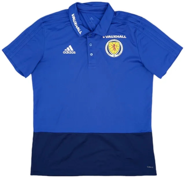 2017-18 Scotland adidas Polo Shirt - 9/10 - (L)
